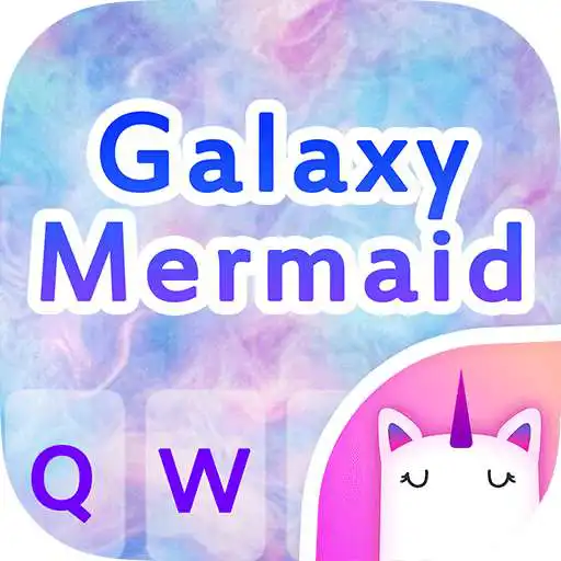 Play Galaxy Mermaid Keyboard Theme for Girls APK