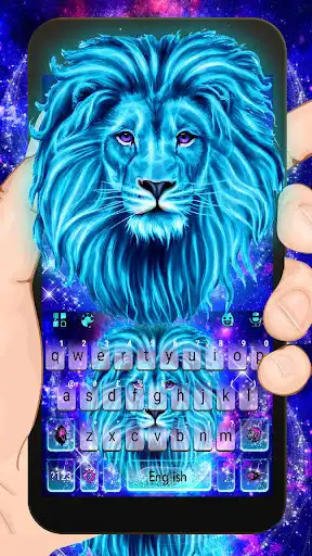 Play Galaxy Neon Lion Keyboard Theme  and enjoy Galaxy Neon Lion Keyboard Theme with UptoPlay