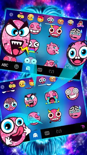 Play Galaxy Neon Lion Keyboard Theme as an online game Galaxy Neon Lion Keyboard Theme with UptoPlay