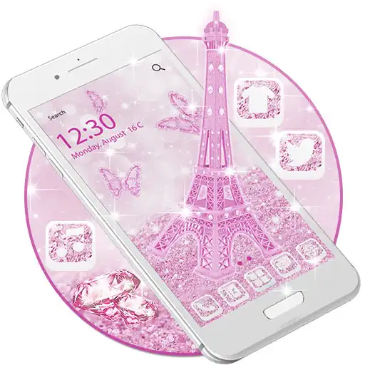 Play Galaxy Paris Launcher Theme Live HD Wallpapers APK