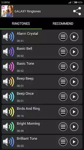 Play Galaxy Ringtones as an online game Galaxy Ringtones with UptoPlay