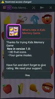 Play Galaxy S5 Kids Memory Game