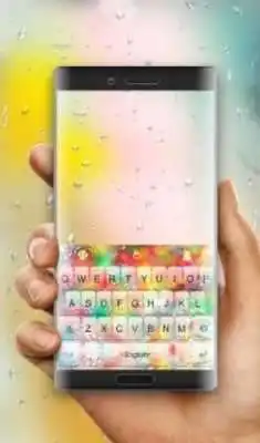 Play Galaxy S8 Droplets Keyboard Theme