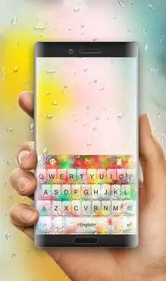 Play Galaxy S8 Droplets Keyboard Theme