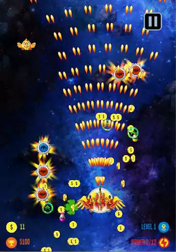 Play Galaxy Shooter - Chicken Attack : Action Shooter  and enjoy Galaxy Shooter - Chicken Attack : Action Shooter with UptoPlay