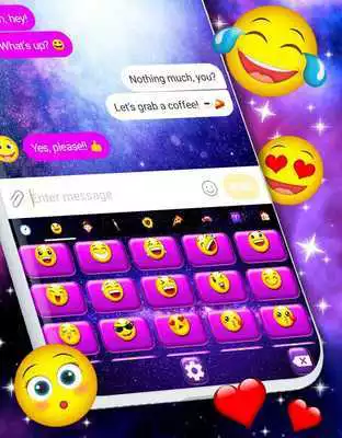 Play Galaxy Stars 2018 Keyboard