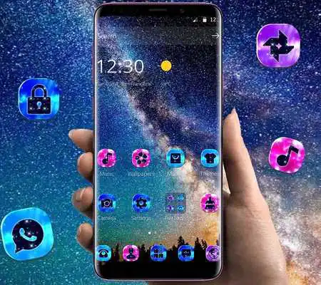 Play Galaxy Sunset Theme for S9