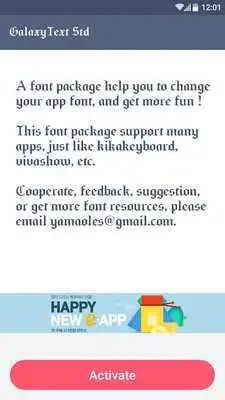 Play GalaxyText Std-fonts for free