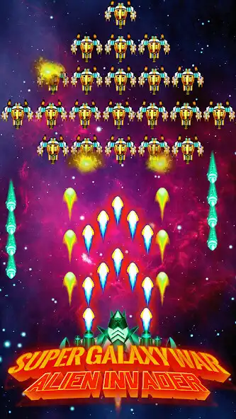Play Galaxy War - Alien Invader as an online game Galaxy War - Alien Invader with UptoPlay