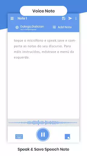 Play Galician Voicepad - Speech to Text