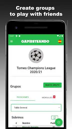 Play Gambeteando - Sports forecast with friends as an online game Gambeteando - Sports forecast with friends with UptoPlay