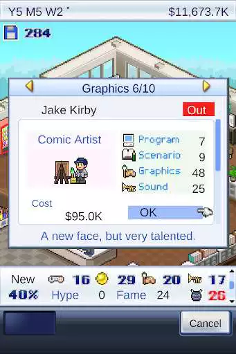 Play Game Dev Story as an online game Game Dev Story with UptoPlay