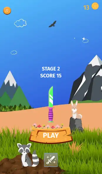 Play Game Knife Hit - Play Smooth as an online game Game Knife Hit - Play Smooth with UptoPlay
