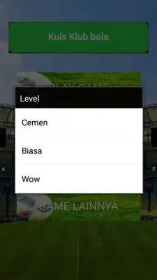 Play Game kuis Sepak bola indonesia