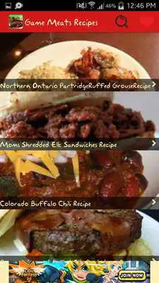 Play Game Meats Recipes