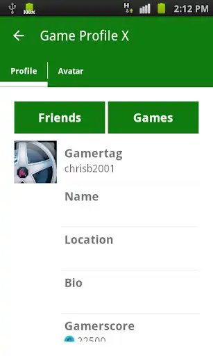 Play Game Profile X