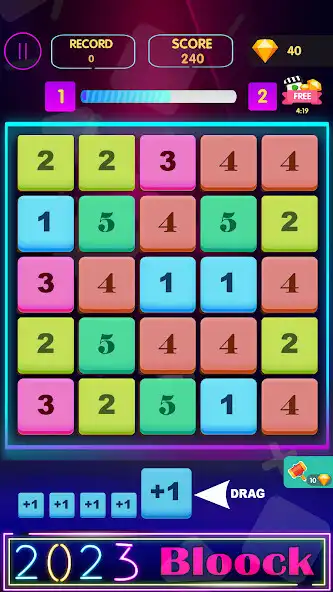 Play Games 2023 - Merge Numbers  and enjoy Games 2023 - Merge Numbers with UptoPlay