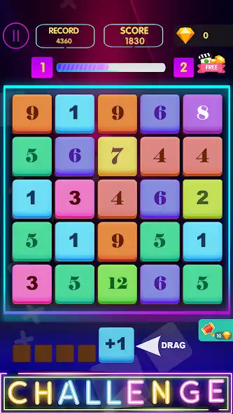 Play Games 2023 - Merge Numbers as an online game Games 2023 - Merge Numbers with UptoPlay