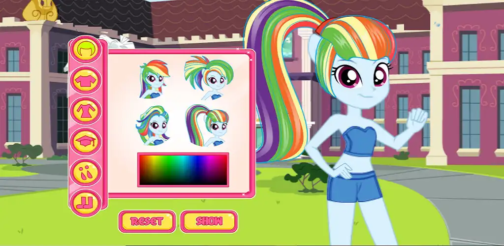 Play Games Girls Hairstyles Pony as an online game Games Girls Hairstyles Pony with UptoPlay
