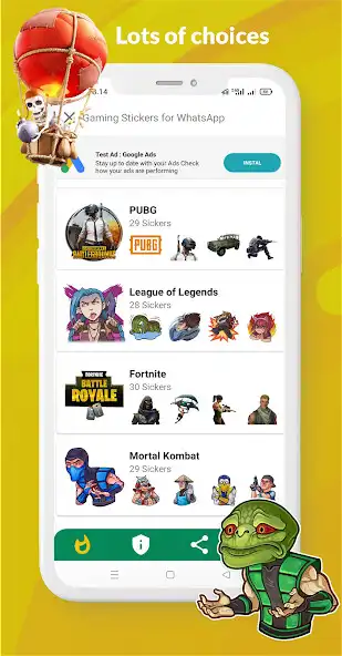 Play Gaming Stickers for WhatsApp as an online game Gaming Stickers for WhatsApp with UptoPlay