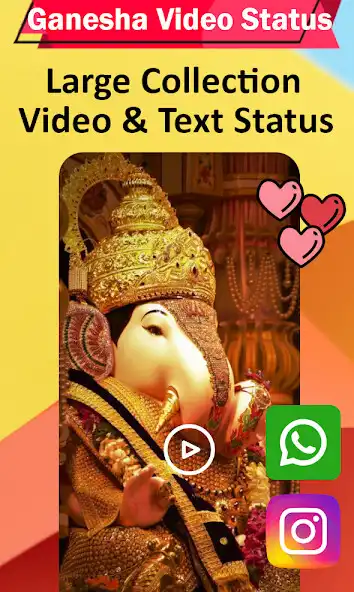 Play Ganesha Video Status - Ganpati  and enjoy Ganesha Video Status - Ganpati with UptoPlay