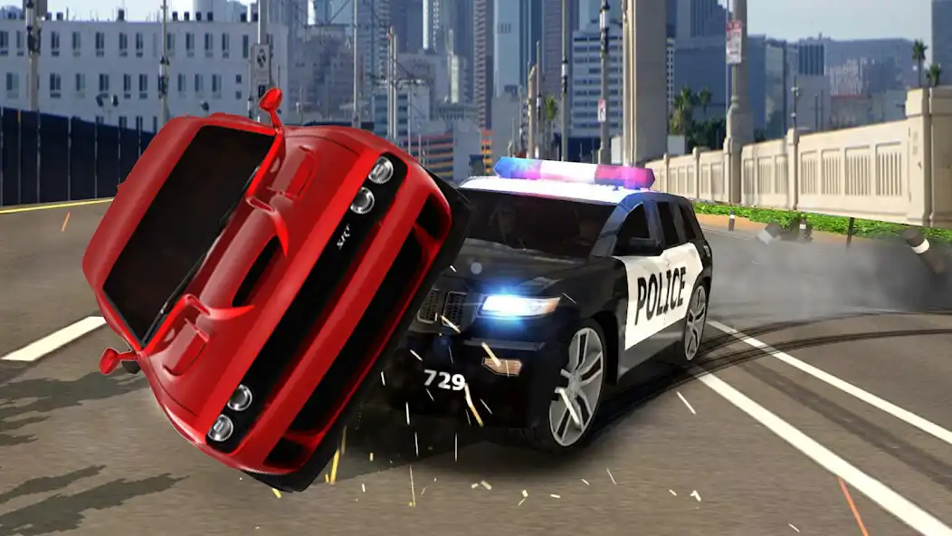 Play Gangster Chase: Police Car Sim  and enjoy Gangster Chase: Police Car Sim with UptoPlay