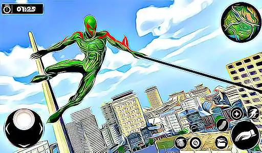 Play Gangster City Rope Hero - Mafia Crime Simulator as an online game Gangster City Rope Hero - Mafia Crime Simulator with UptoPlay