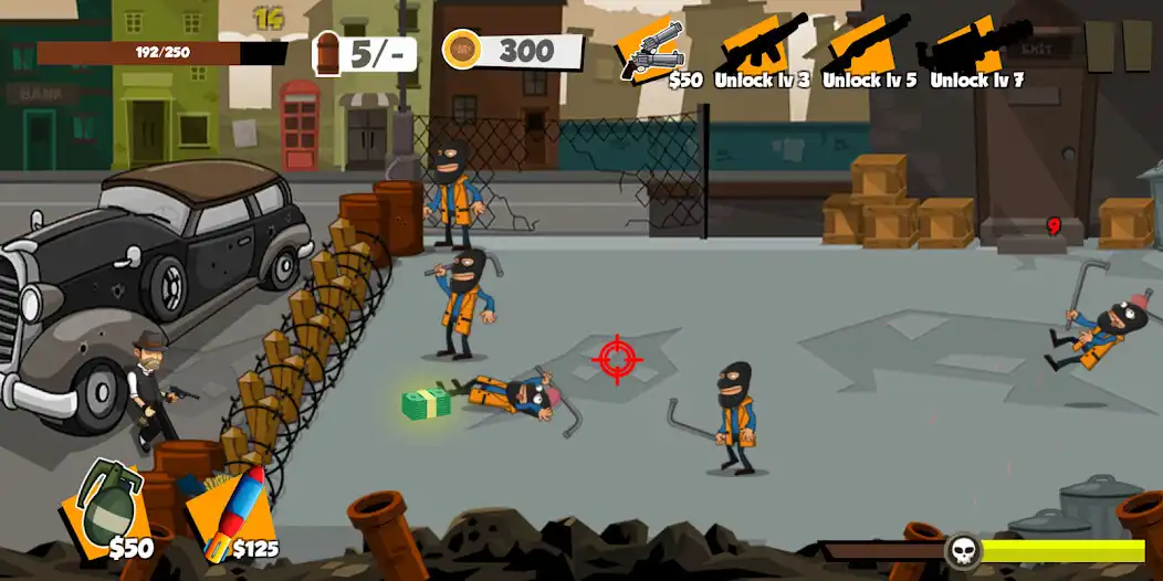 Play Gangster City Wars Defense as an online game Gangster City Wars Defense with UptoPlay