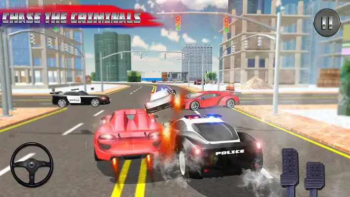 Play Gangster Crime City Police Car Chase Simulator 3D
