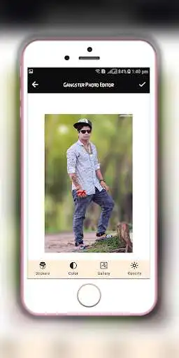 Play Gangster Photo Editor as an online game Gangster Photo Editor with UptoPlay