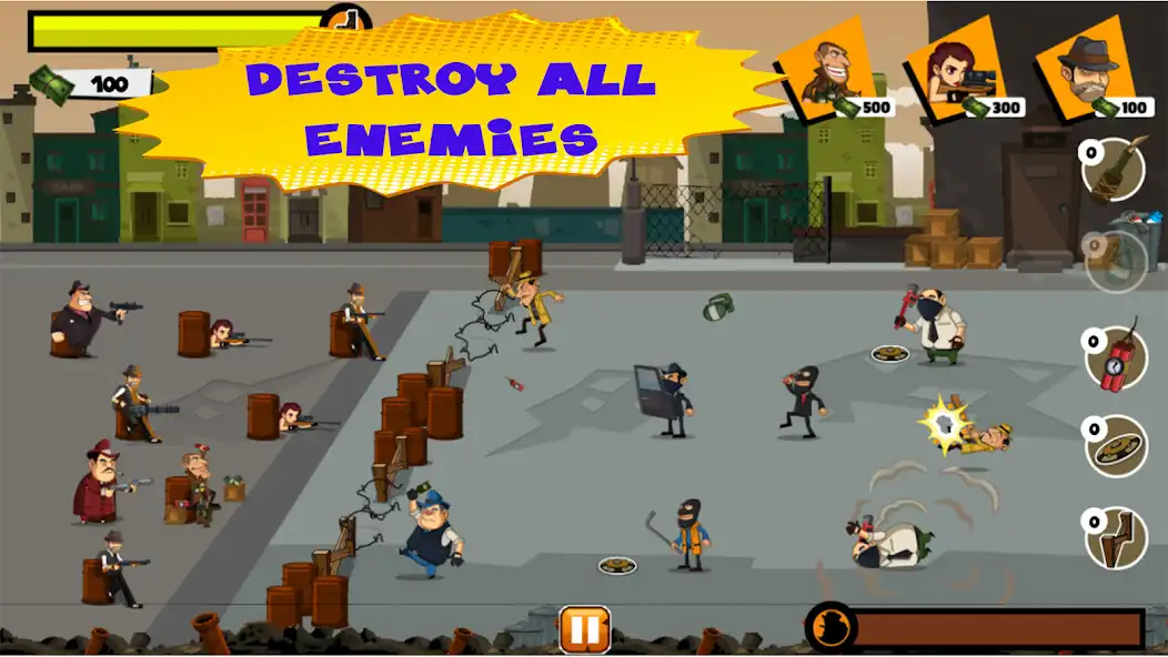 Play Gang Wars: Territory Defense as an online game Gang Wars: Territory Defense with UptoPlay