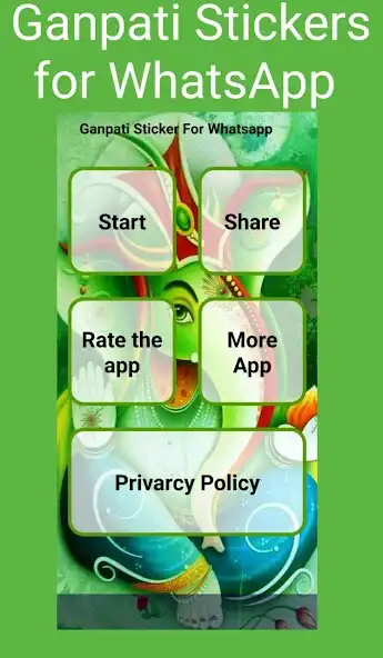 Play Ganpati Stickers-WAStickerApps as an online game Ganpati Stickers-WAStickerApps with UptoPlay