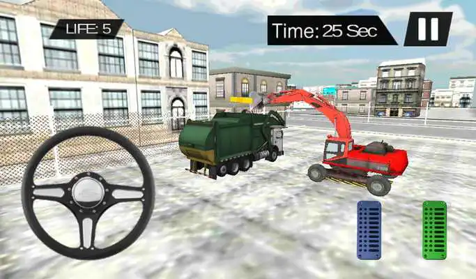 Play Garbage Excavator Cleaner 3D 2