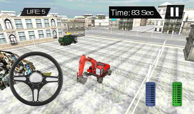 Play Garbage Excavator Cleaner 3D 2