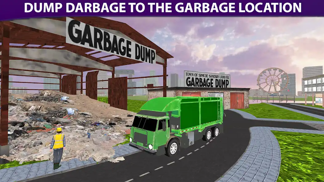 Play Garbage Truck Simulator 2023 as an online game Garbage Truck Simulator 2023 with UptoPlay