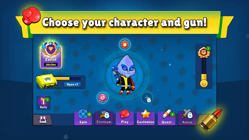 Play Garden Battle Stars - Shooter as an online game Garden Battle Stars - Shooter with UptoPlay