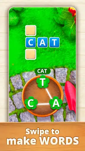 Play Garden of Words: Word game as an online game Garden of Words: Word game with UptoPlay