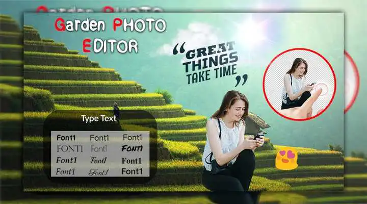 Play Garden photo editor- garden frame