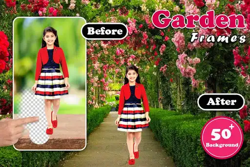 Play Garden Photo Frame : Cut Cam Editor  and enjoy Garden Photo Frame : Cut Cam Editor with UptoPlay