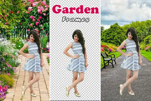 Play Garden Photo Frame : Cut Cam Editor as an online game Garden Photo Frame : Cut Cam Editor with UptoPlay
