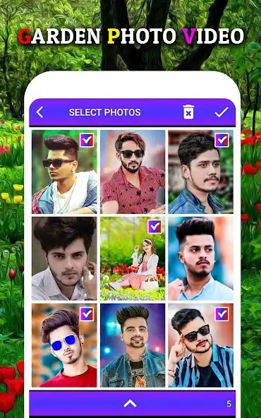 Play Garden photo video maker songs as an online game Garden photo video maker songs with UptoPlay