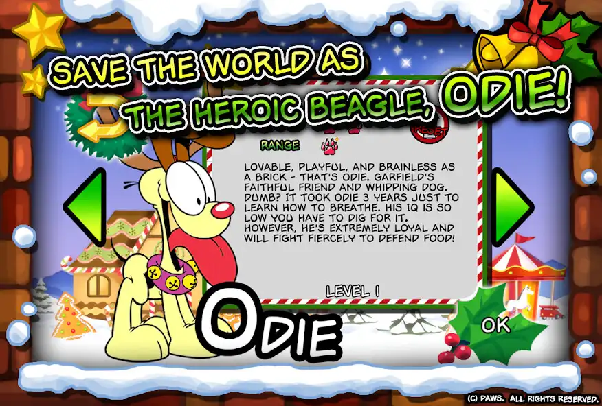 Play Garfield Saves The Holidays as an online game Garfield Saves The Holidays with UptoPlay