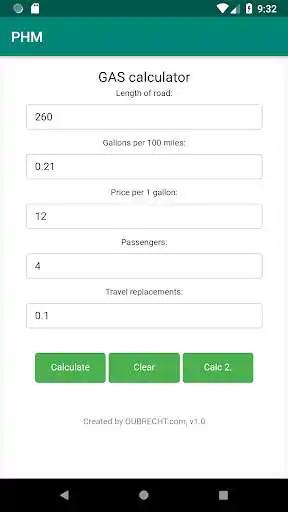 Play GAS caculator as an online game GAS caculator with UptoPlay