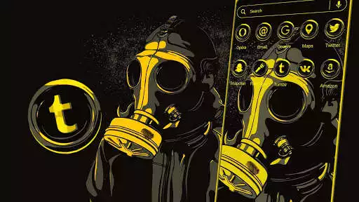 Play Gas Mask Boy Launcher Theme as an online game Gas Mask Boy Launcher Theme with UptoPlay