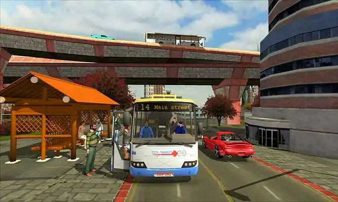 Play Gas Station Services: Highway Bus Driving