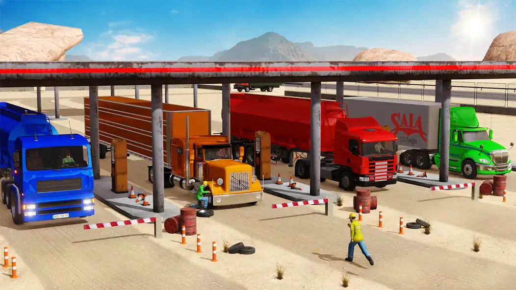 Play Gas Station Truck Parking Stop  and enjoy Gas Station Truck Parking Stop with UptoPlay