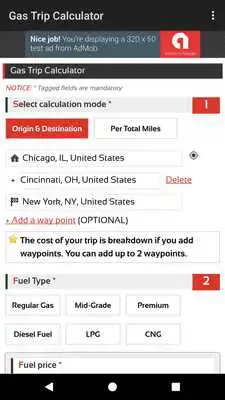 Play Gas Trip Calculator Play Gas Trip Calculator