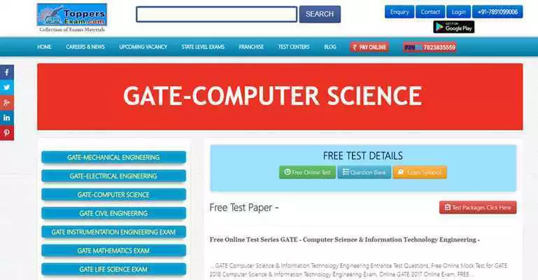 Play GATE - Computer Science, Information Technology En