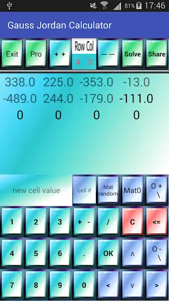 Play Gauss Jordan Calculator  and enjoy Gauss Jordan Calculator with UptoPlay