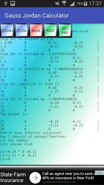 Play Gauss Jordan Calculator as an online game Gauss Jordan Calculator with UptoPlay